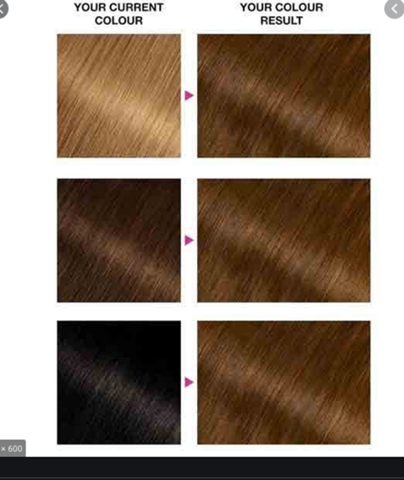 garnier olia auf schwarzen haaren