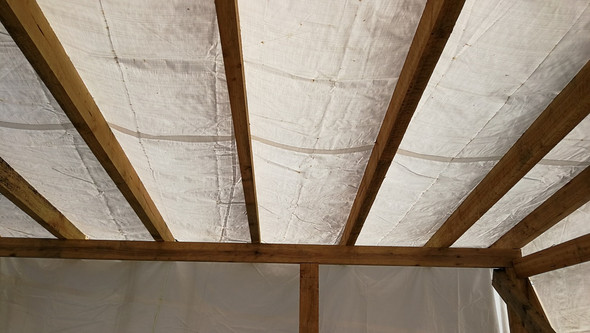 Gartenhutte Dach Dammung Handwerk Handwerker Gartenhaus