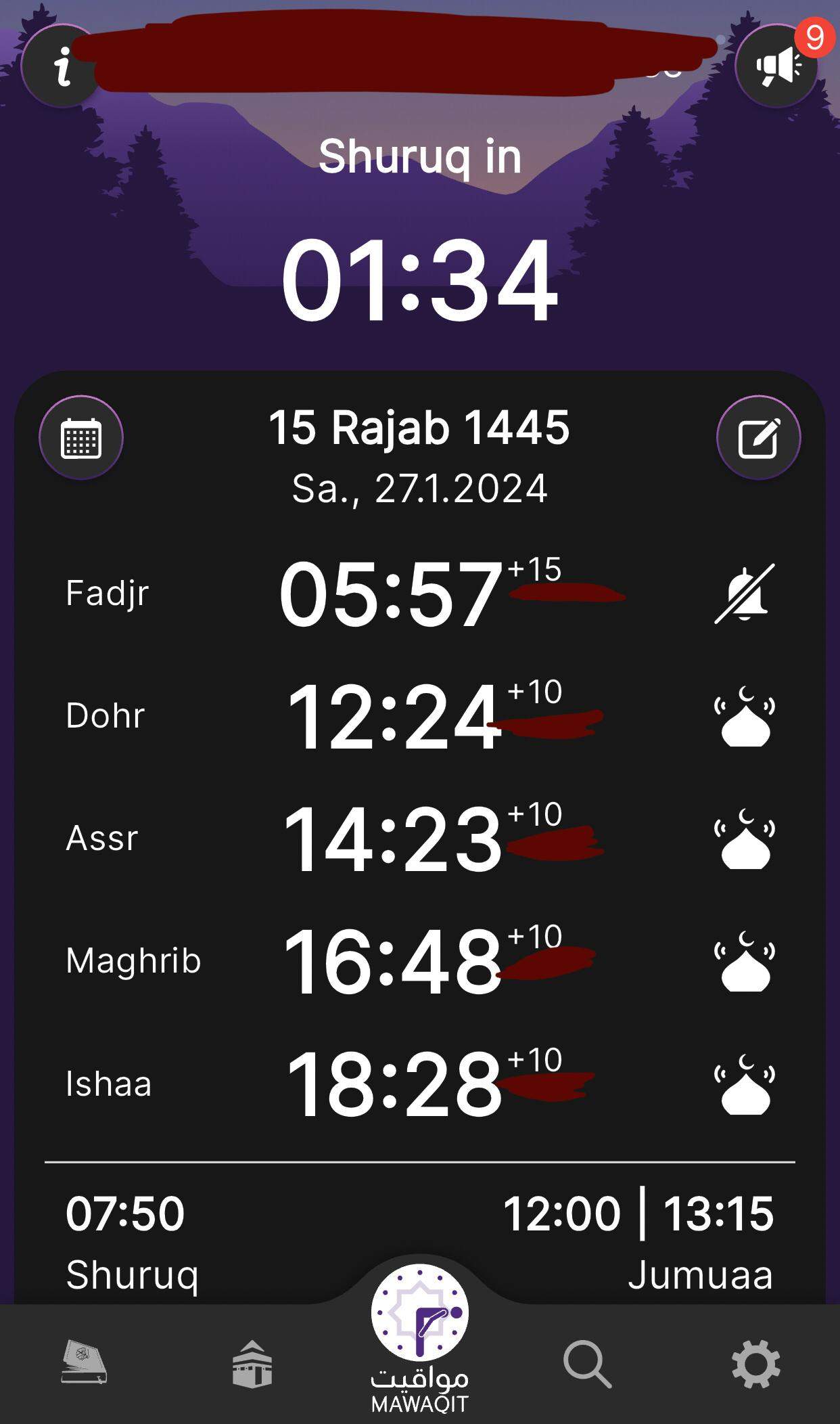 Gebetszeiten? (Islam, Muslime, Gebet)