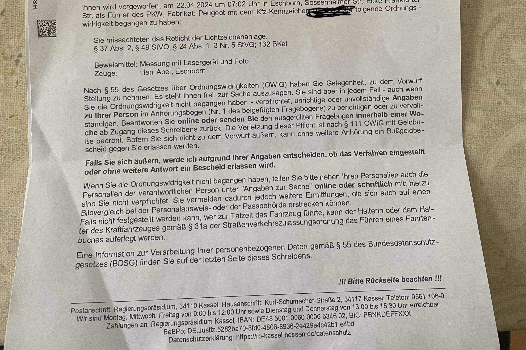 Geblitzt in der Probezeit? (Blitzer, Autobahn, blitzerfoto)