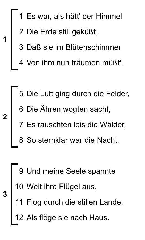 Gedicht, Joseph von Eichendorff? (Schule, Deutsch, Sprache)