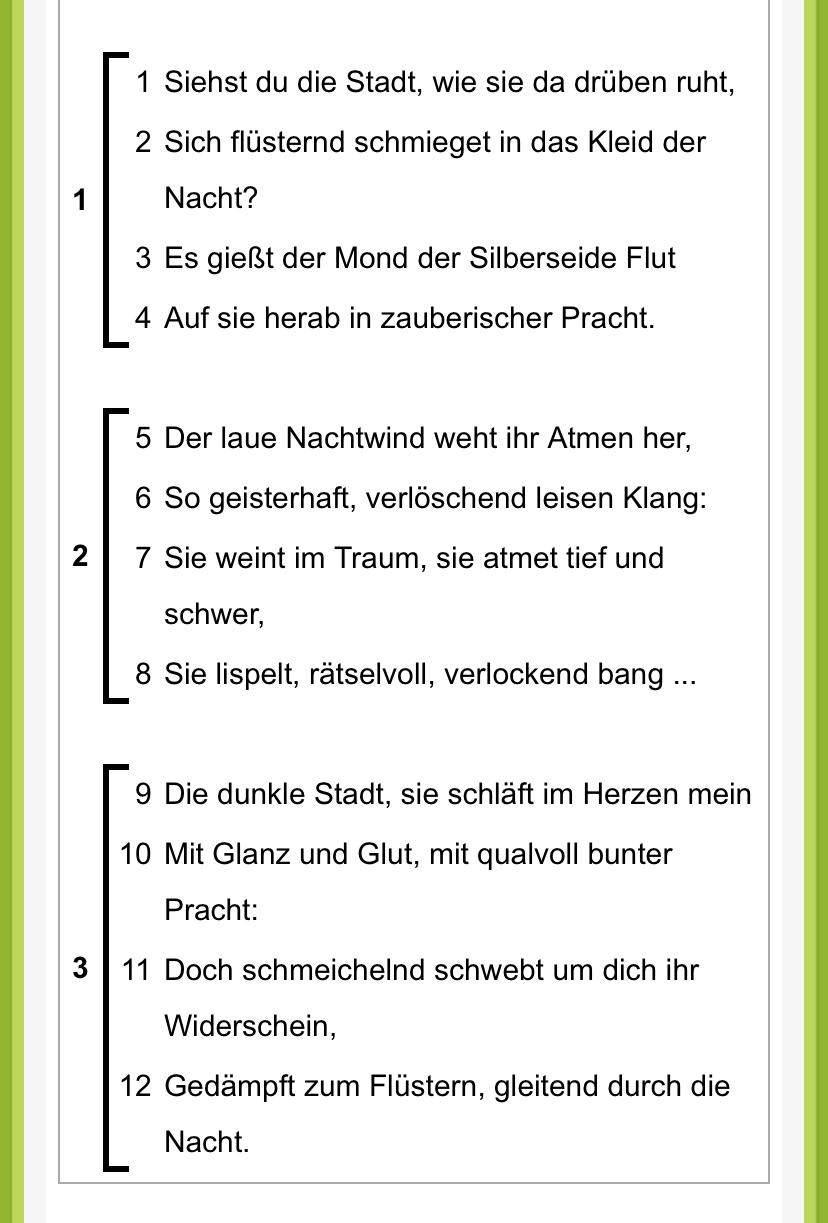 Siehst Du Die Stadt Analyse