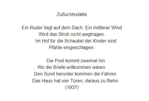Gedichtinterpretation Schule Deutsch Sprache