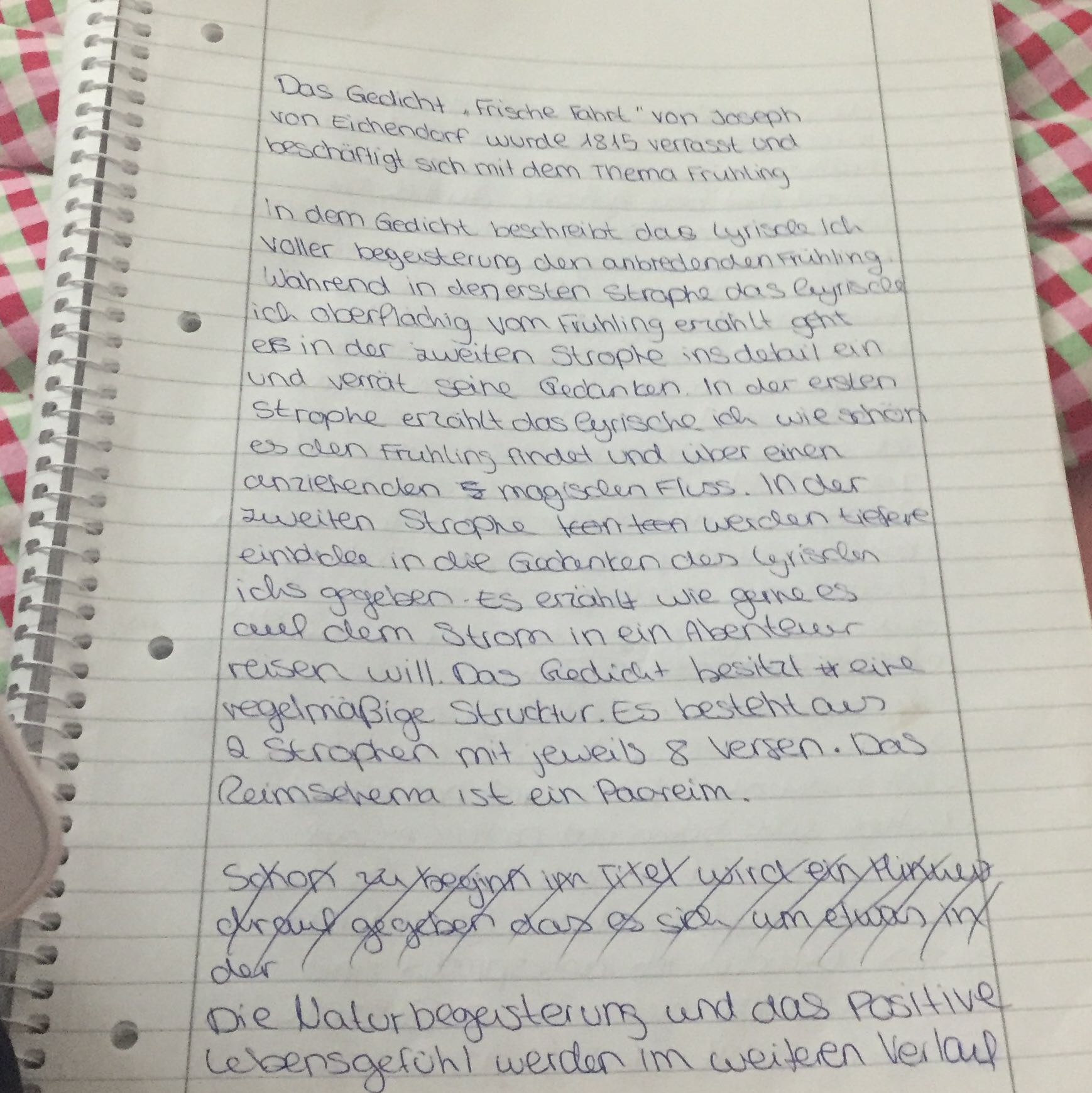 Gedichtsanalyse Feedback Schule deutsch gedichtanalyse 0 original