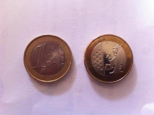 Vorderseite - (Euro, Münzen, Fälschung)