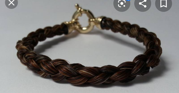 Geflochtenes Tierhaararmband Hund Schmuck Armband