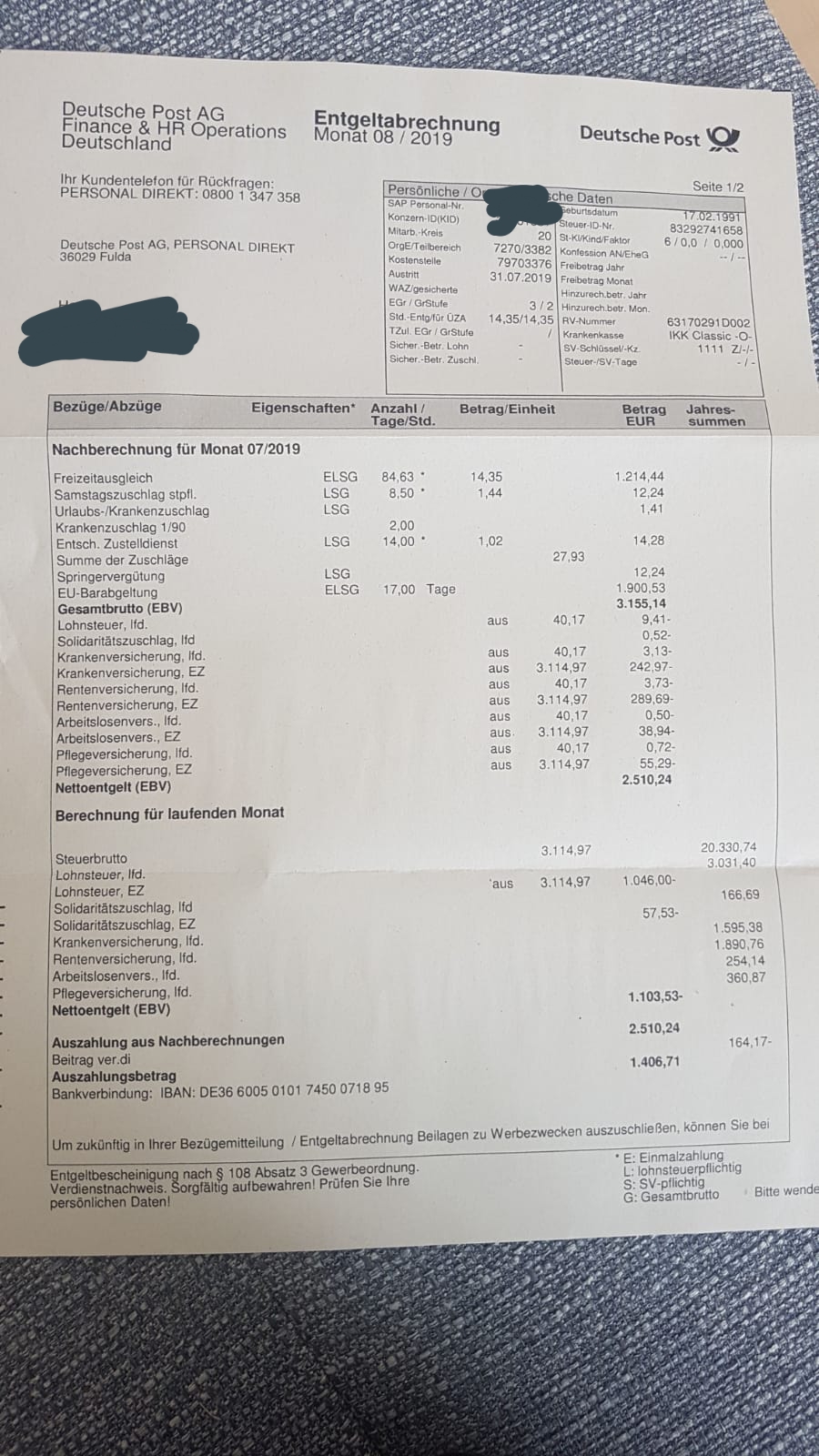 Gehalt In Steuerklasse 6 Berechnet Arbeit Ausbildung Und