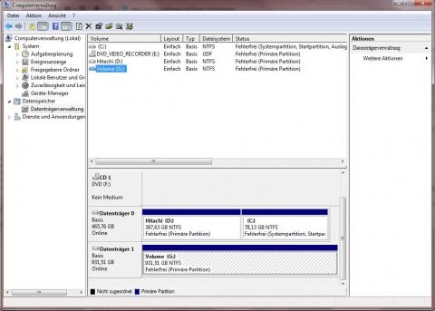 Datenträgerverwaltung - (Festplatte, erstellen, HDD)