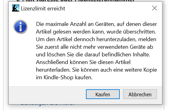 Gekauftes Kindle Buch Kann Nicht Gedownloadet Werden Technik Download Amazon