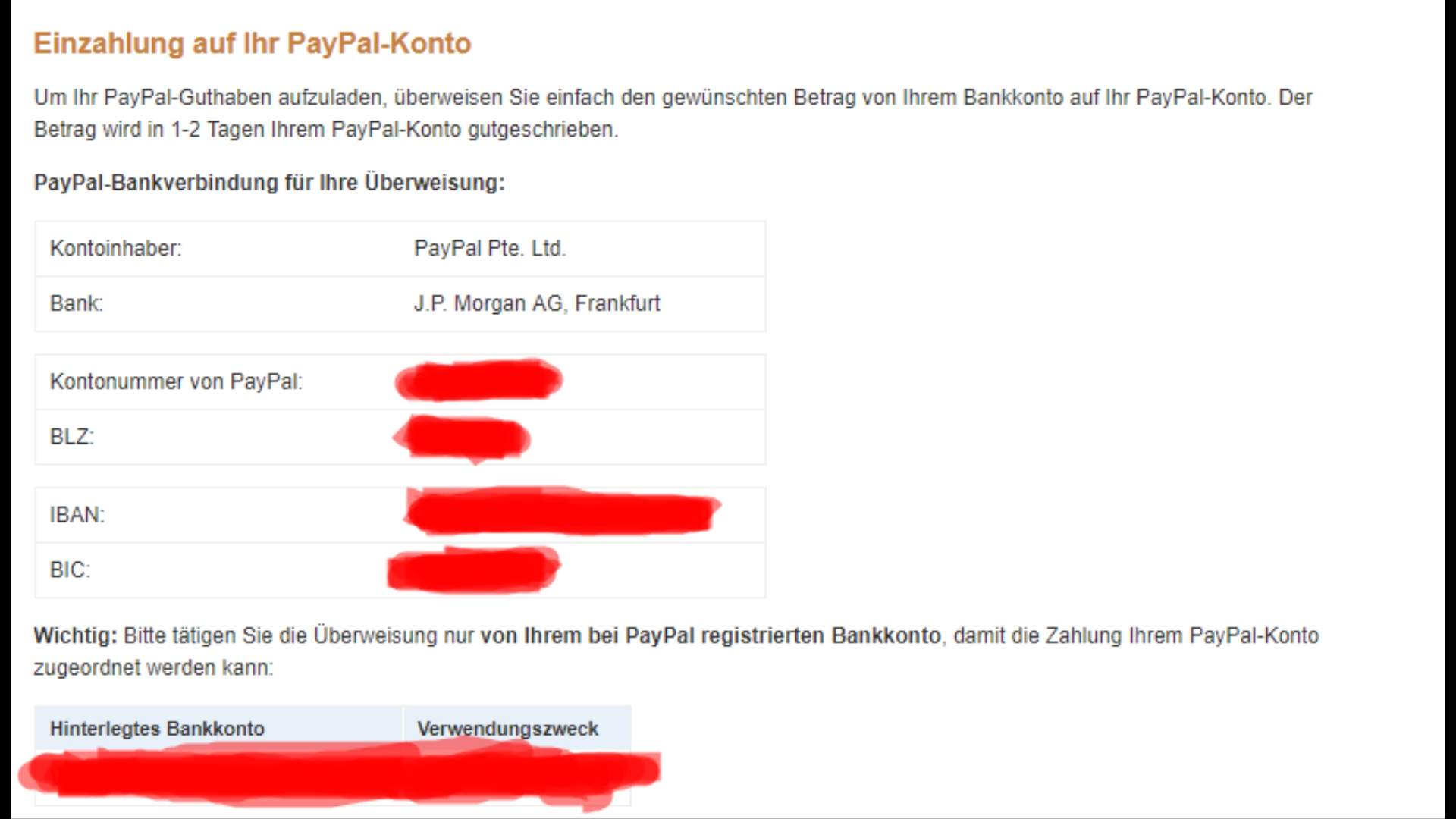 Geld von örtlicher bank auf paypal überweisen? (Wirtschaft und Finanzen, Überweisung, Einzahlung)