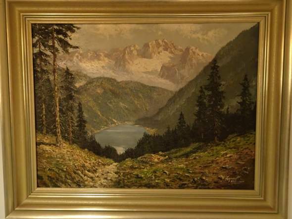 Gemalde Wer Kennt Den Maler Die Berge Oder Den See Kunst Geografie Munchen