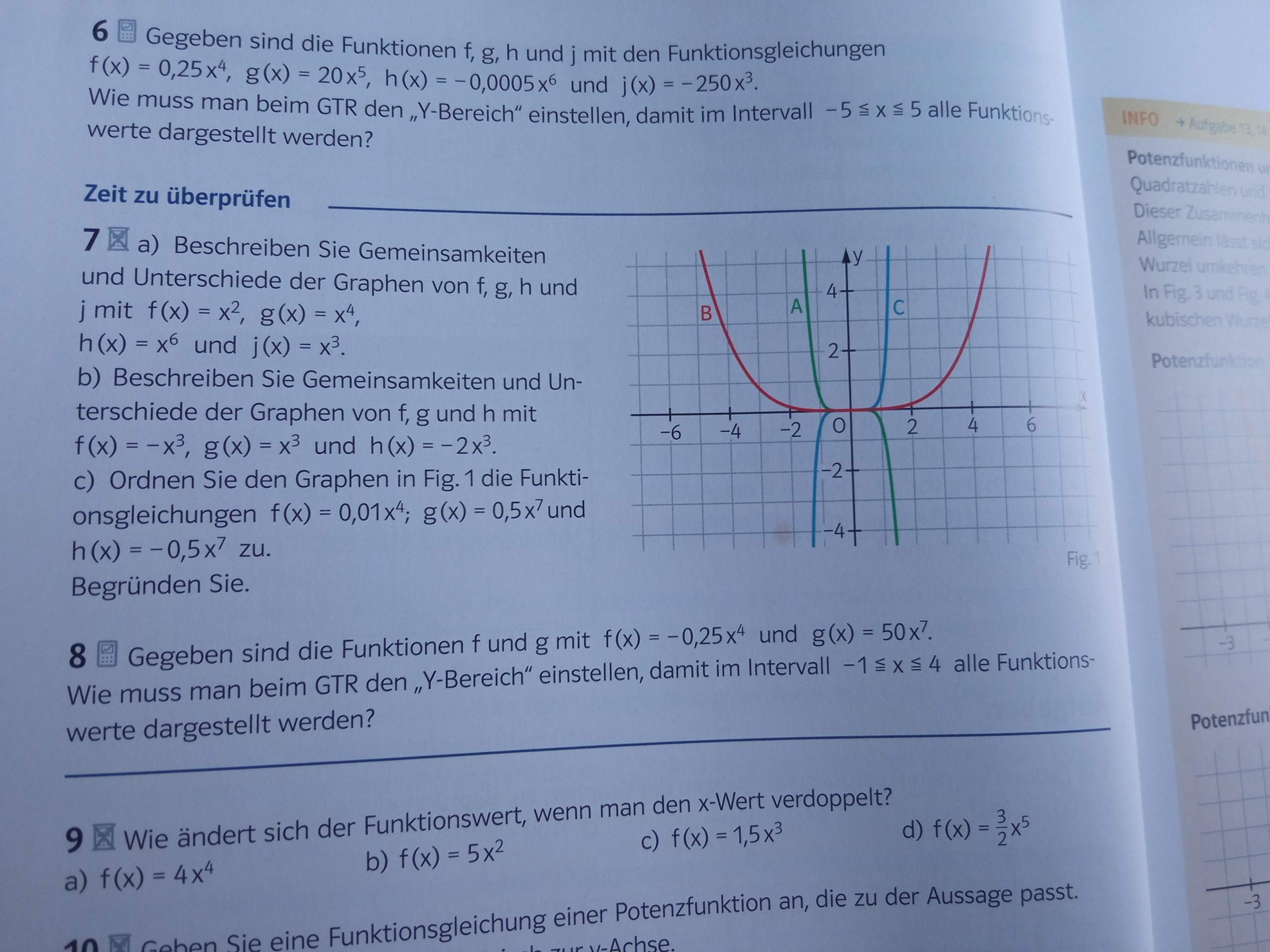 Gemeinsamkeiten und Unterschiede der Graphen? (Schule, Mathematik, Physik)
