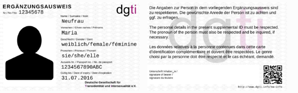 [Gender] Transsexuellen-Ausweis, sinnvolle Erweiterung zum Standard Personalausweis?