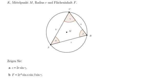 Geometrie/Trigonometrie Aufgabe - Formeln beweisen?