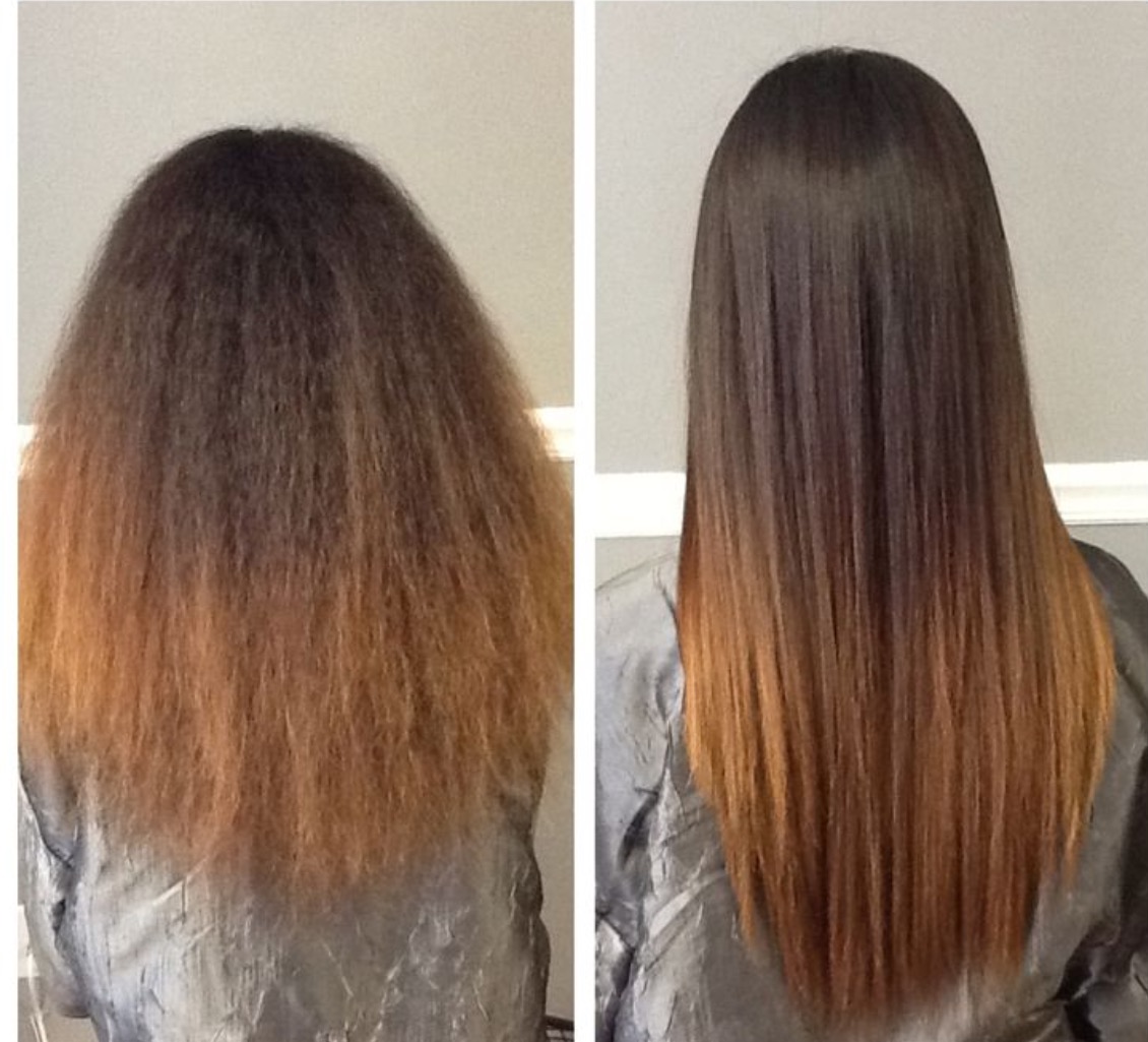 gerade haare aber strohig