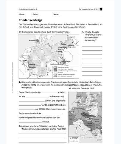 - (Schule, Geschichte, Hausaufgaben)