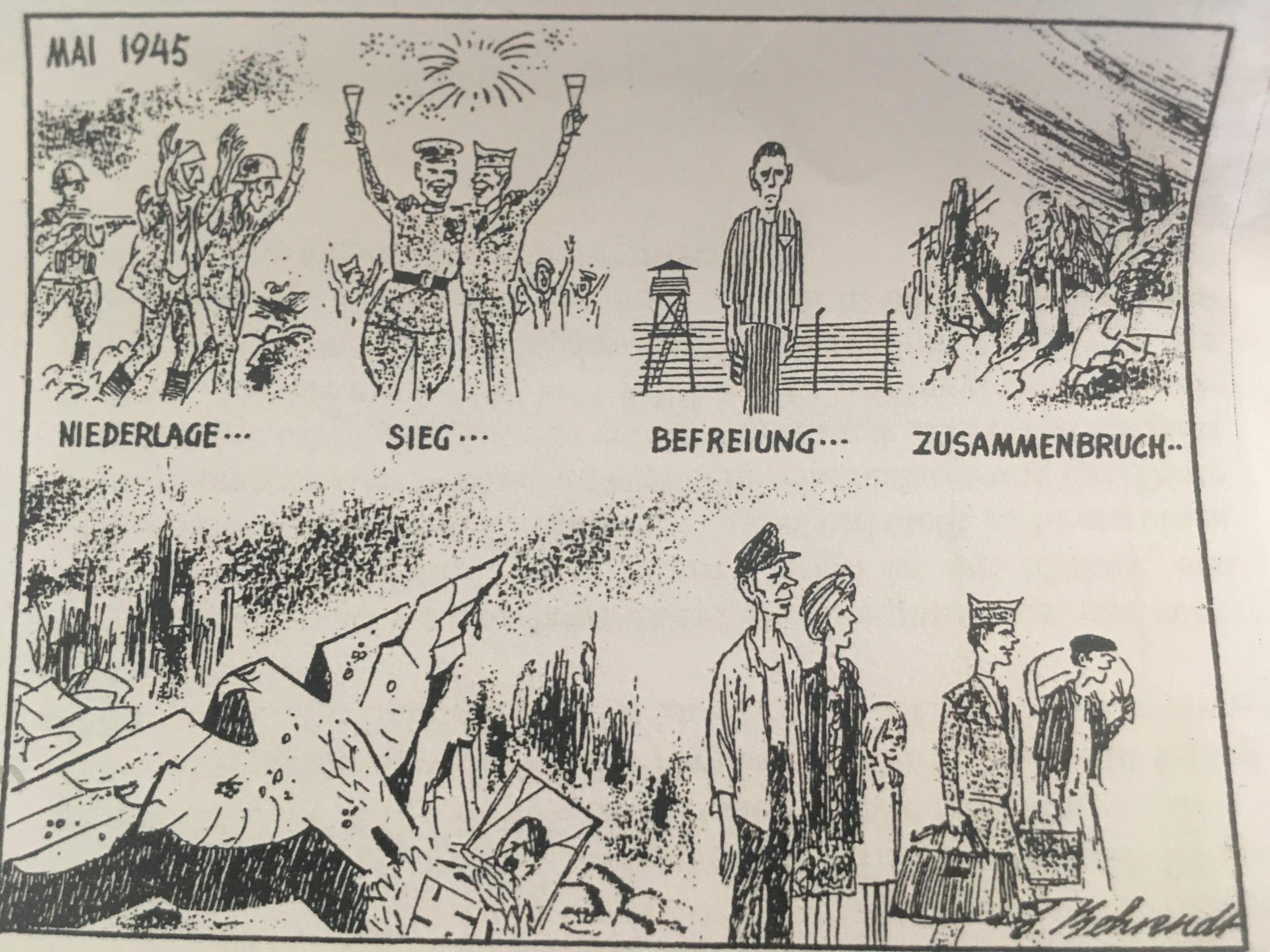 Karikatur Deutschland Nach 1945