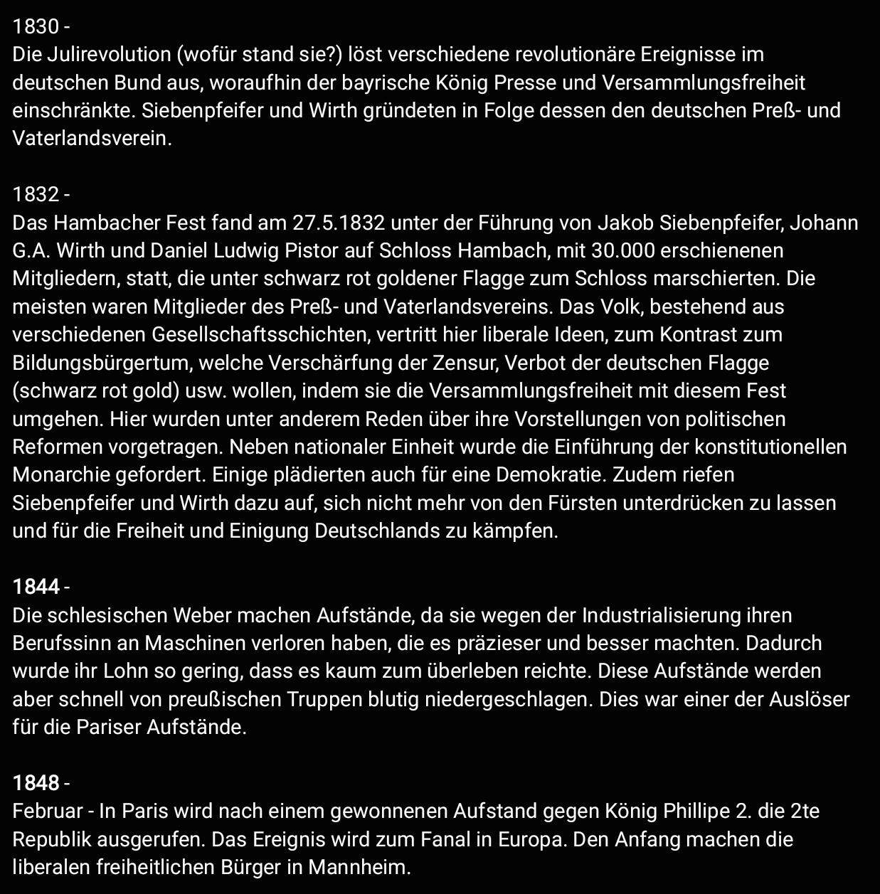 Geschichte historischer Kontext überprüfen? Schule, Abitur)