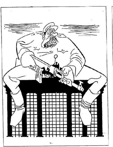 Die Welt, 14.08.1961 Karikatur - (Geschichte, Interpretation, Mauerbau)