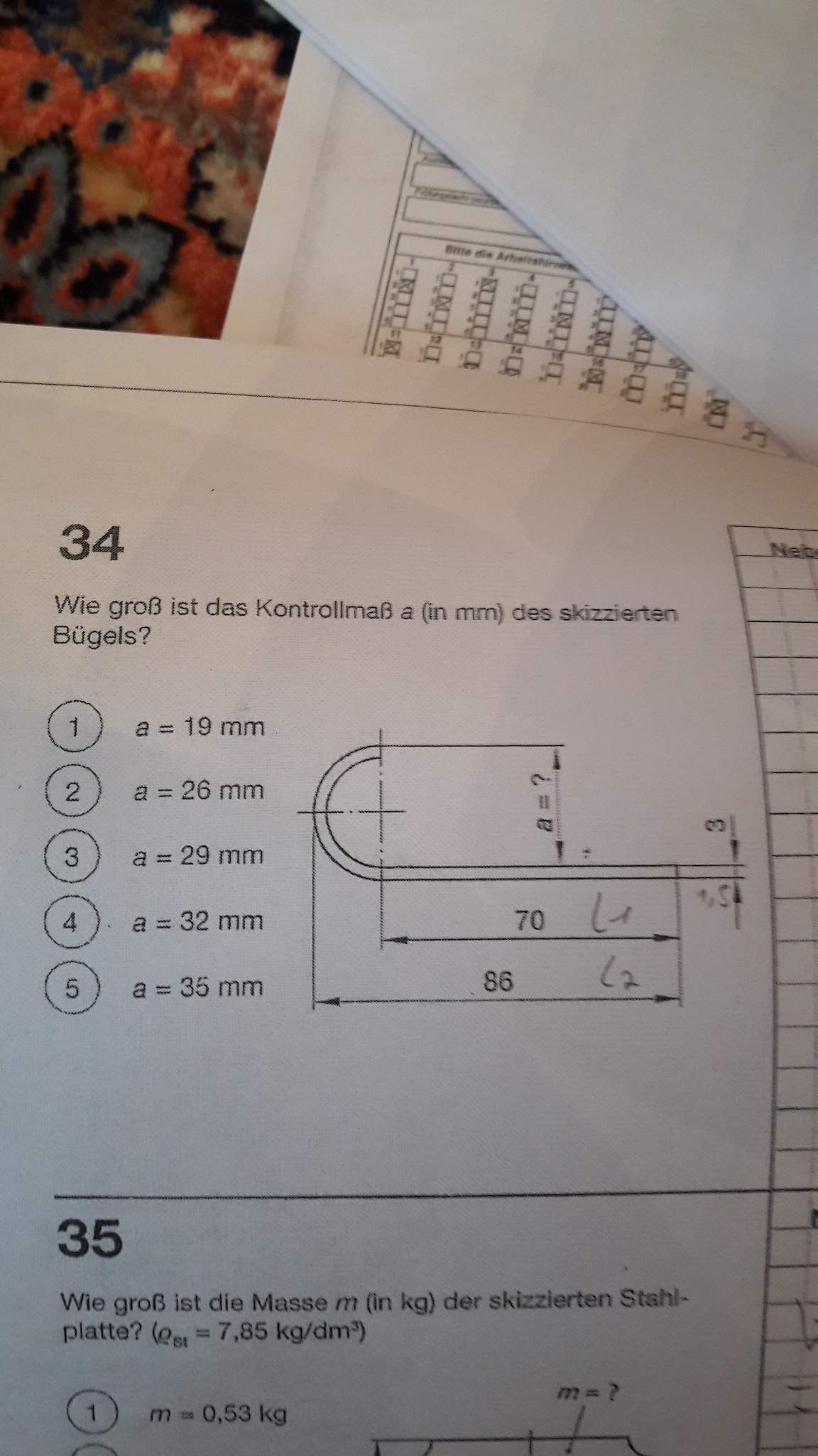 Aufgaben Zur Gestreckten Länge Gestreckte Längen ausrechnen (Hab Formeln dazu aber brauche mal bissl