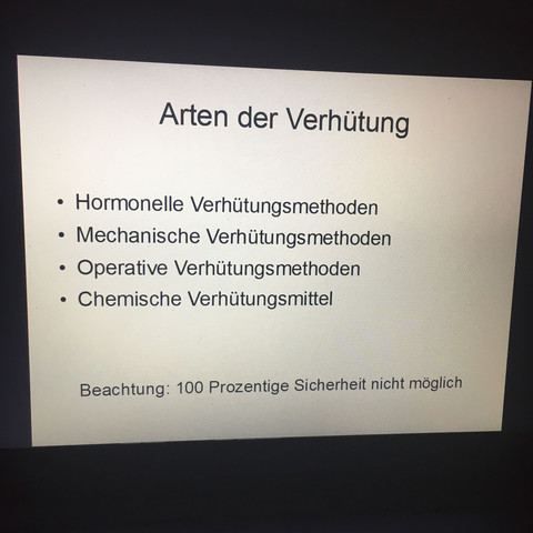 Ich stelle vor welche es gibt - (Sexualität, Biologie, Verhütung)