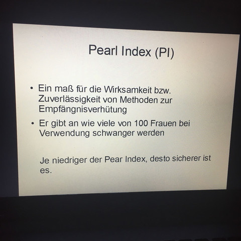 Was der pearl Index ist - (Sexualität, Biologie, Verhütung)
