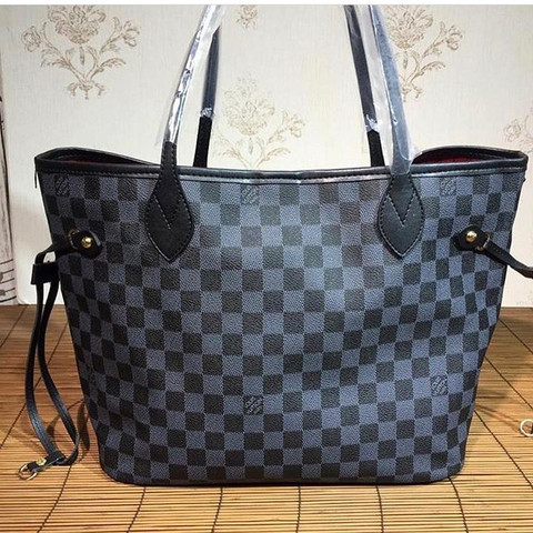 Gibt es die Louis Vuitton Neverfull in der Farbe schwarz-grau garnicht? (Mädchen, Mode, Fashion)