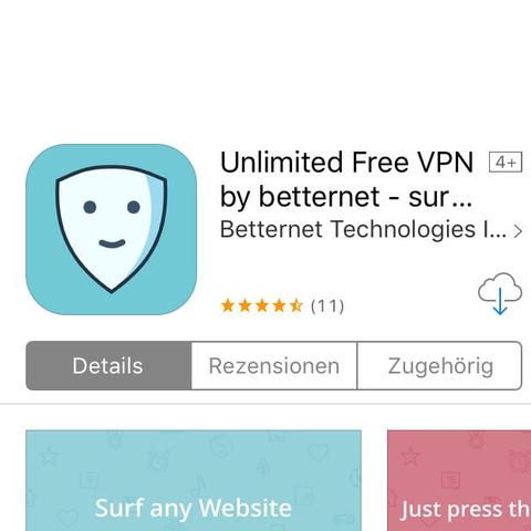 VPN App - (Handy, Apple, App)