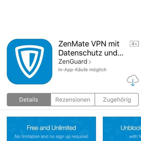 VPN App - (Handy, Apple, App)