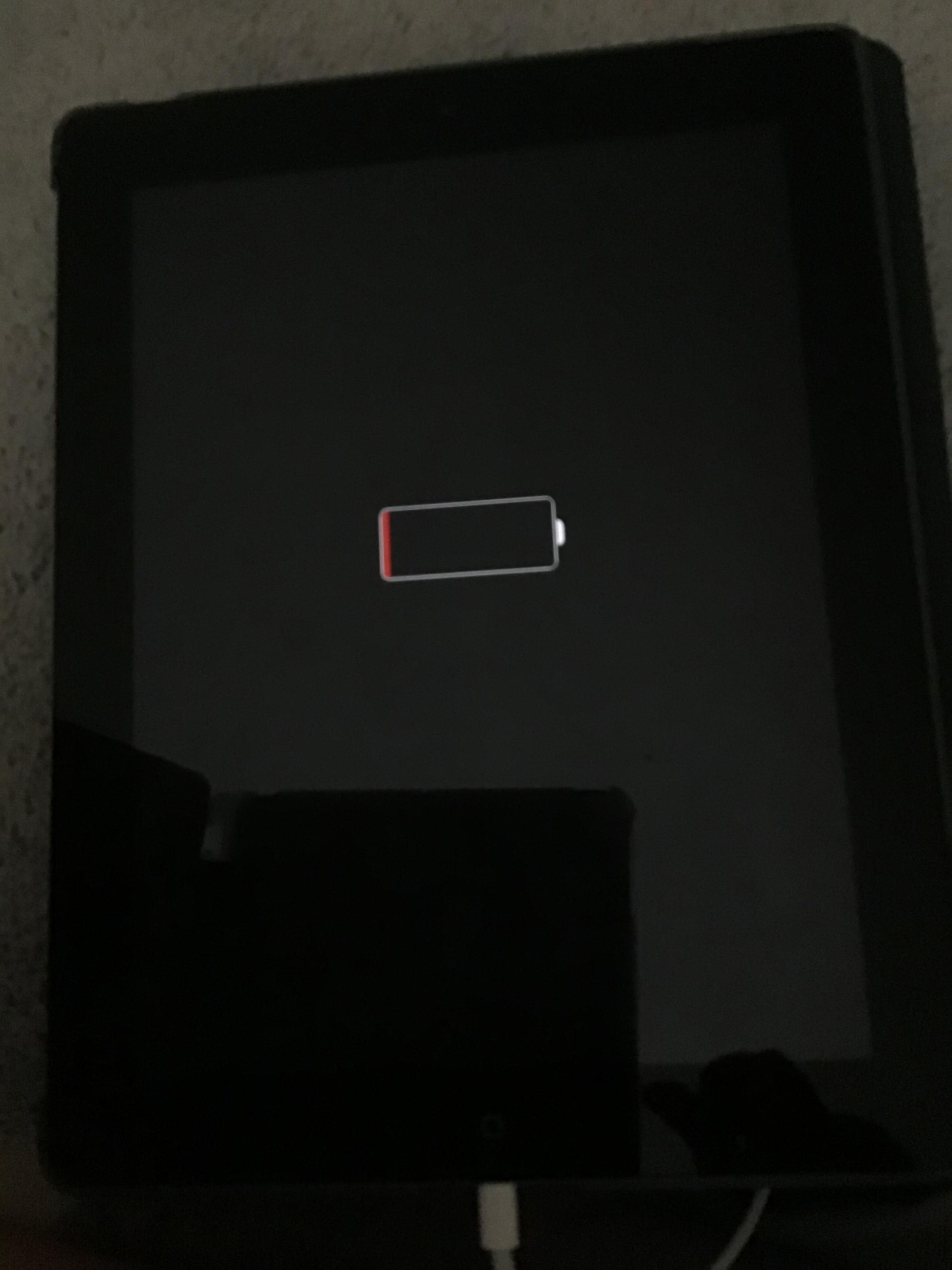 Gibt es einen Trick das Ipad gleich einzuschalten wenn es leer ist aber