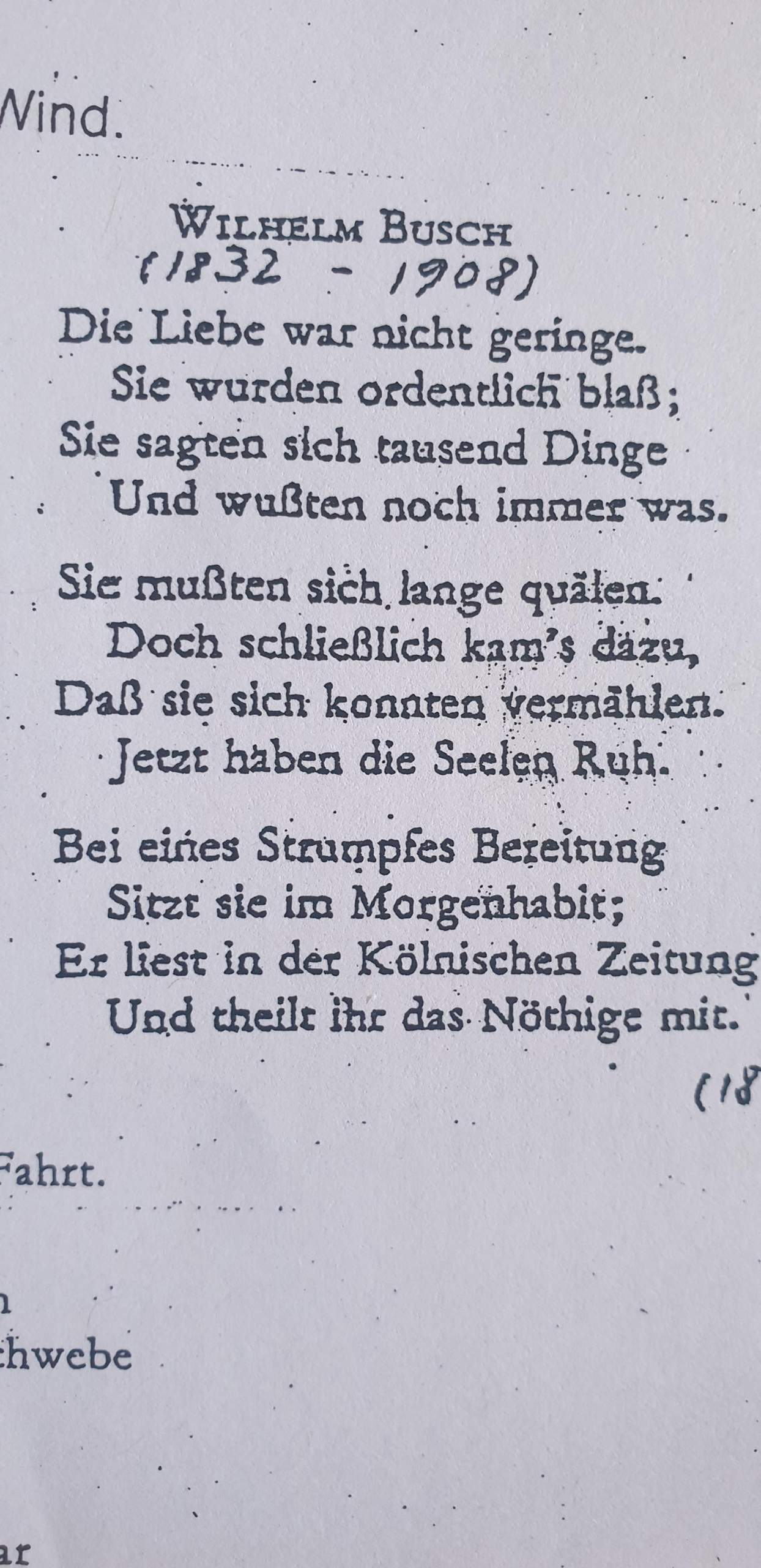 Gibt es hier ein lyrisches ich? (Deutsch, Gedicht)