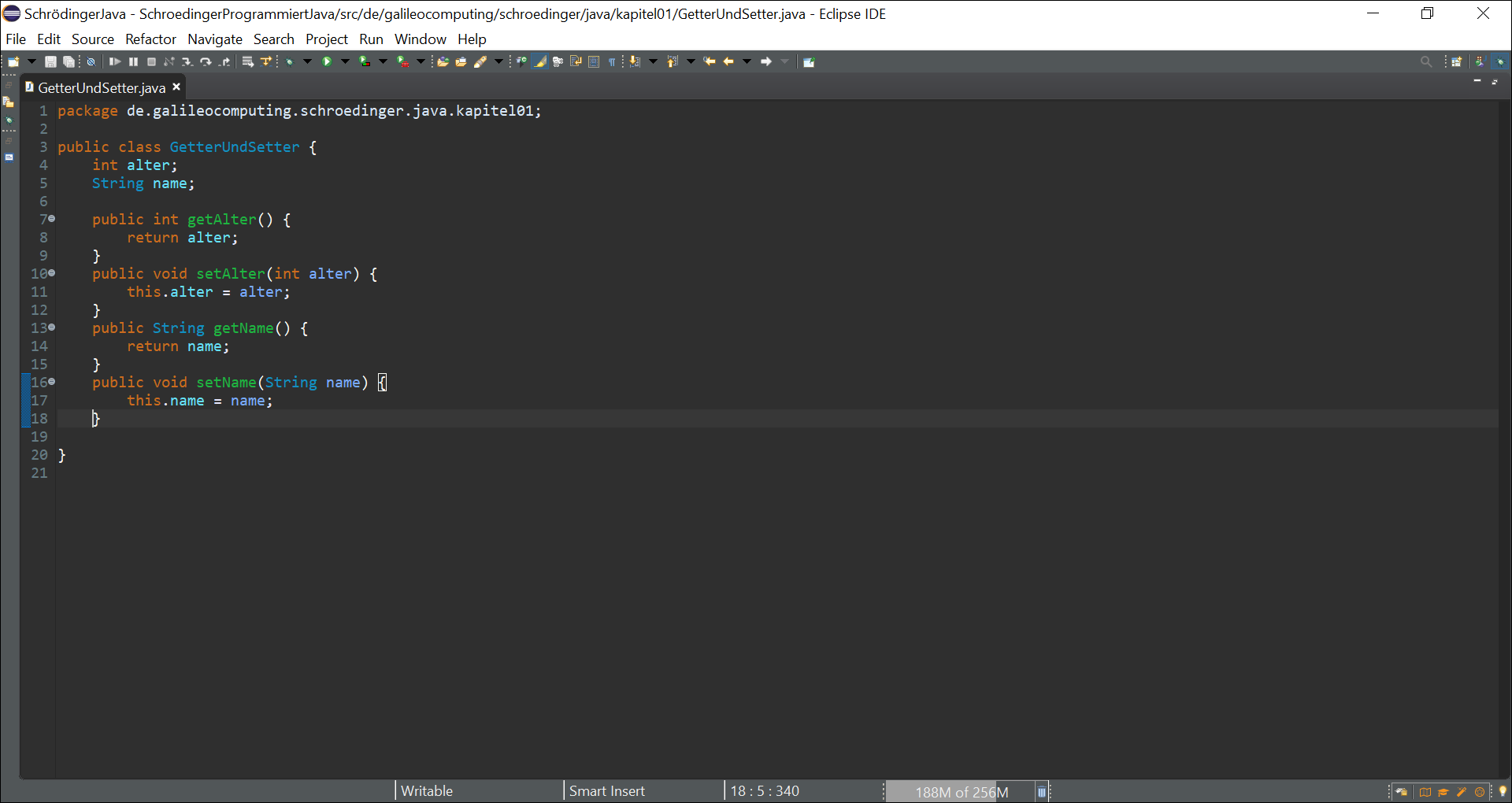 Gibt es in Java Regeln zu Getter und Setter? (Computer, programmieren)