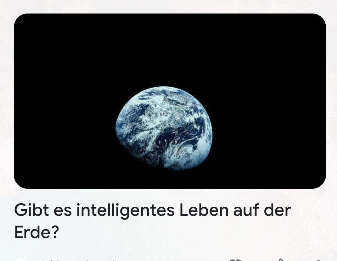 Gibt es intelligentes leben auf der Erde? (Universum, Weltraum)