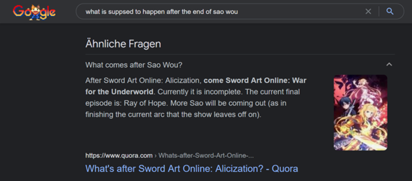 What's after Sword Art Online: Alicization? - Quora