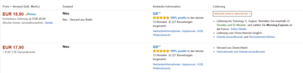 ........... - (Amazon, Bestellung, Bestellen)