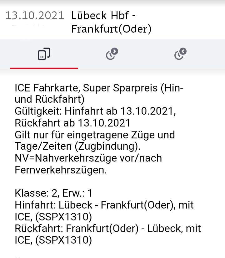 Gilt das Ticket für den ganzen Weg (DB)? (Bahn, Zug, Deutsche Bahn)