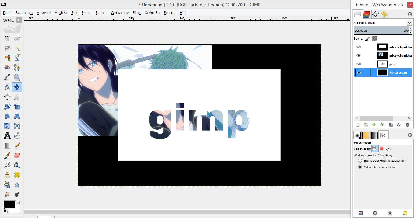 Gimp 2 Bild in Text einfügen ? (gimp2)