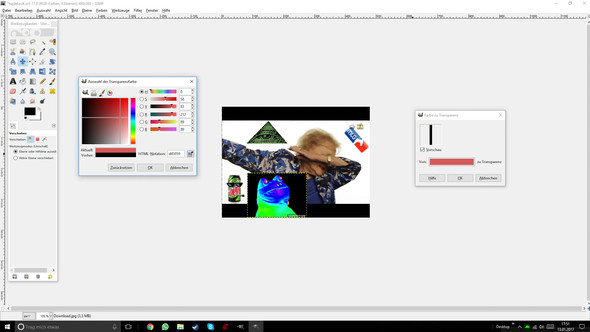 Gimp Farbe Zu Transparent Geht Nicht Computer