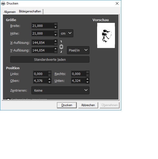 Gimp Foto Vergrossern Und Vergrossert Ausdrucken Computer Grafik Drucken