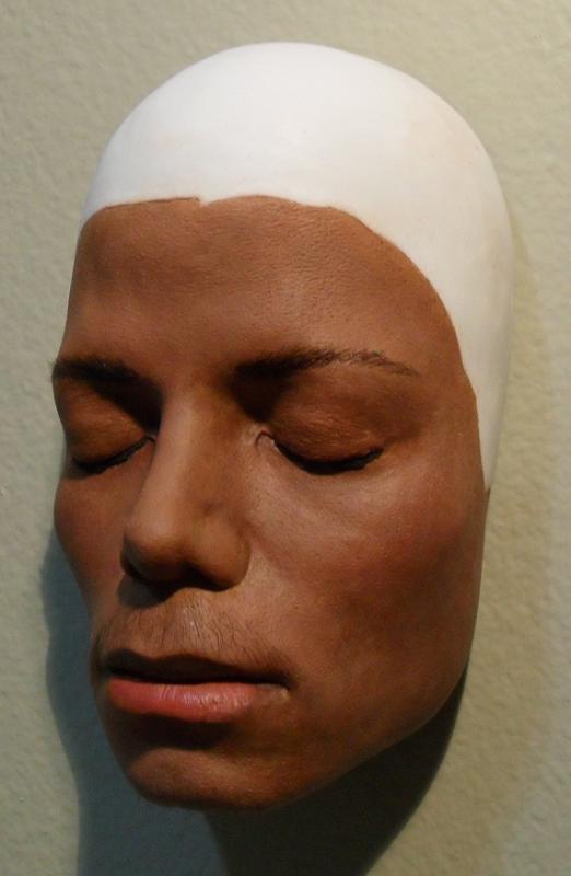 Gips Maske bemalen mit Acrylfarben (Kunst, Farbe, malen)