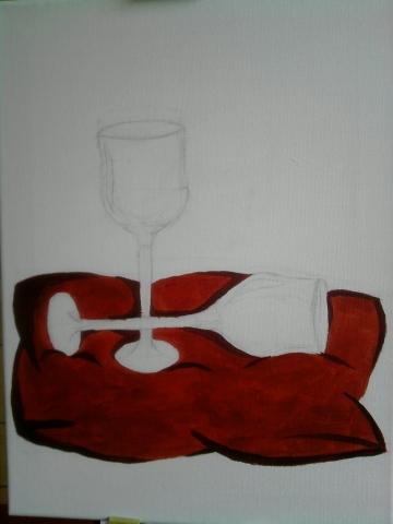 Glas Farbe Malen Kunst Acryl Acrylfarbe