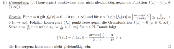 Gleichmäßige Konvergenz? (Mathematik, Mathematiker, Analysis)