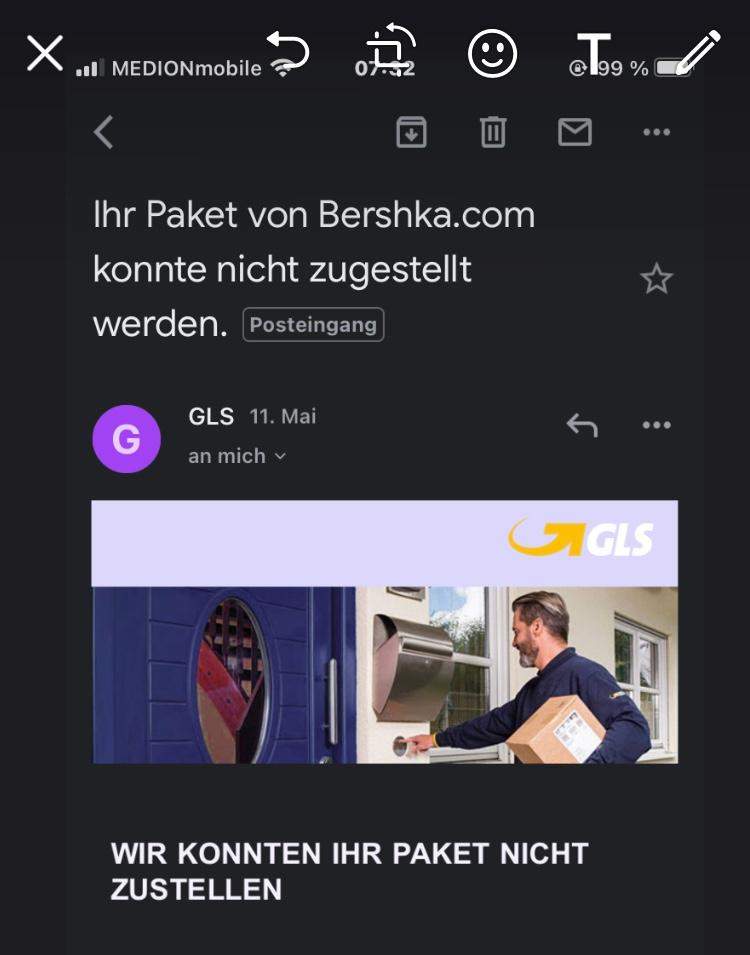 GLS Paket konnte nicht zugestellt werden ohne jegliche Information? (Versand)