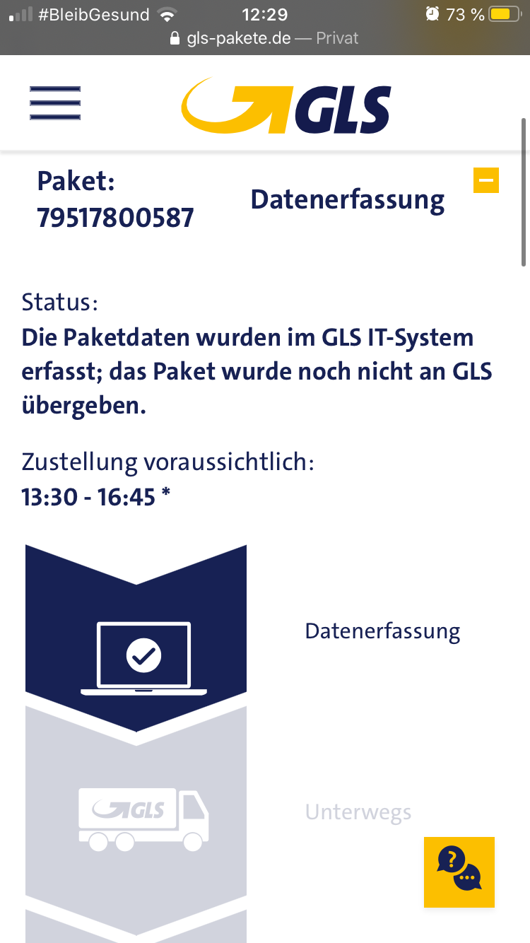 GLS Sendungsverfolgung wtf? (Paket) GLS Sendungsverfolgung wtf? (Paket)