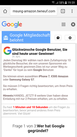 - (Freizeit, Google, gewinner)