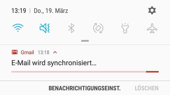 gmail Email wird synchronisiert dauerhaft ? (Technik, Smartphone, Android)