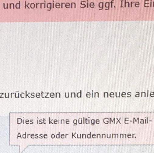 Gmx login passwort vergessen