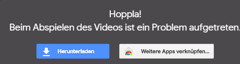 Google drive Video kann nicht abgespielt werden?