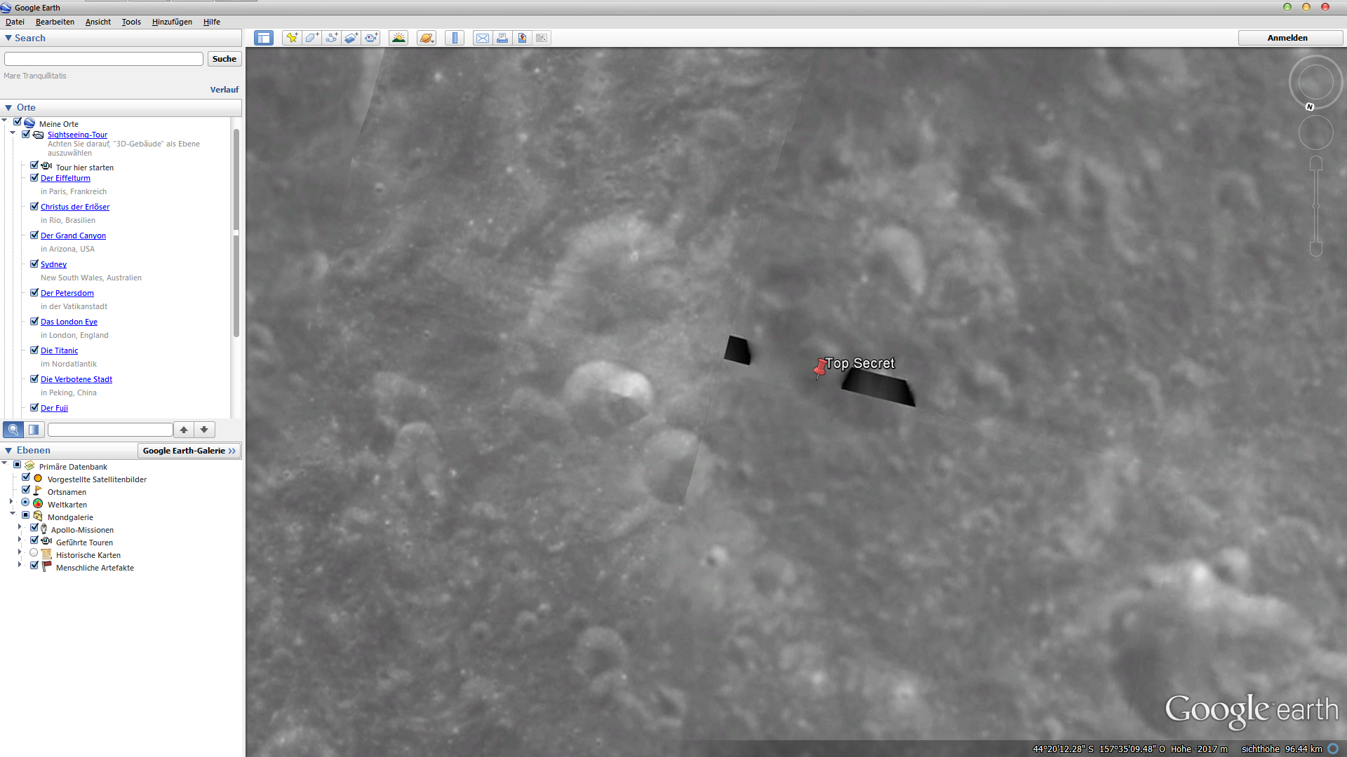 Google Earth: Seltsames auf dem Mond entdeckt, was ist das ...