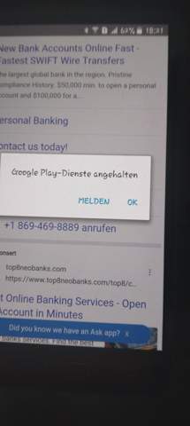 Google Play - Dienste angehalten?